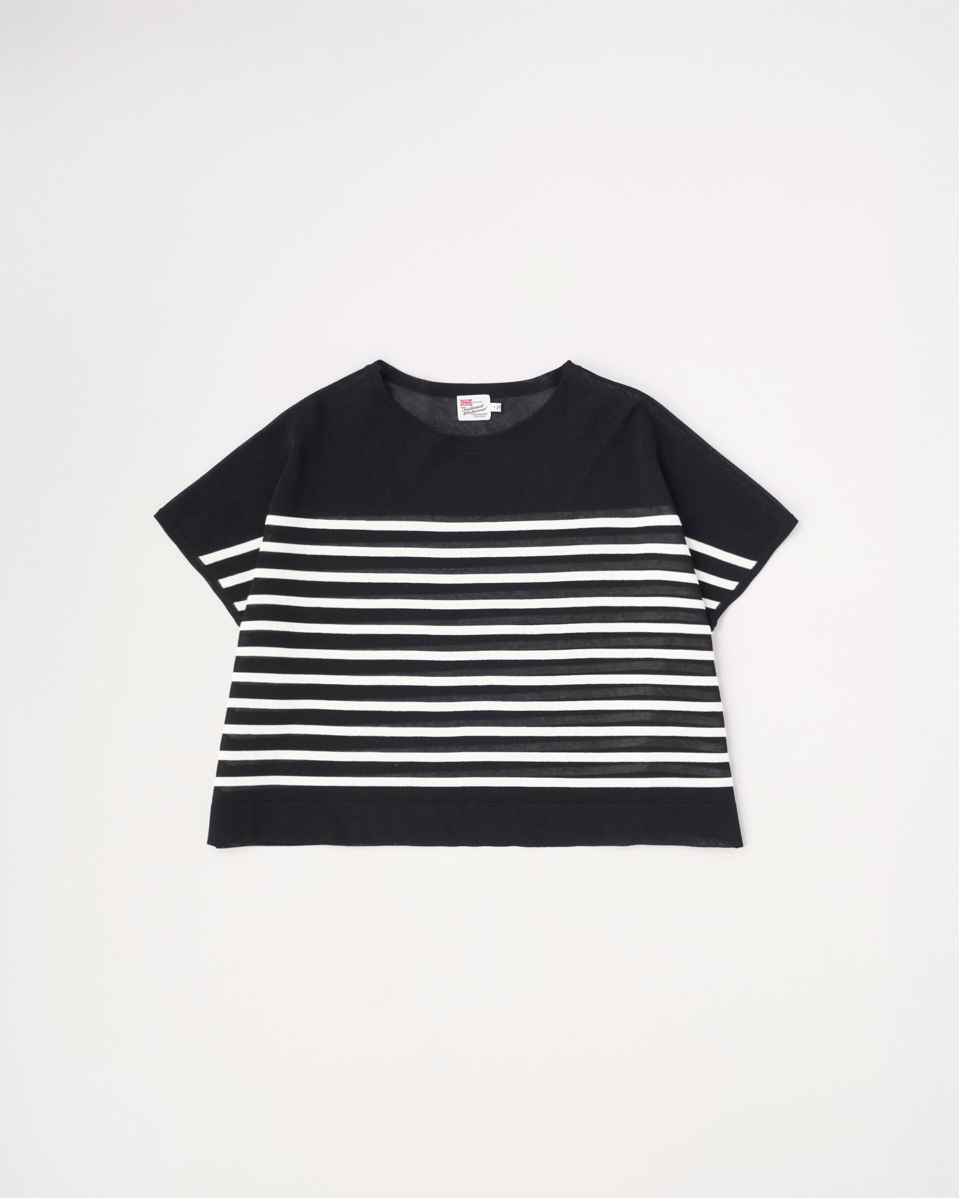 Traditional Weatherwear「LYNE KNIT SHEER NO SLEEVE」|ニット・セーター|ﾌﾞﾗｯｸ&times;ﾐﾙｸ