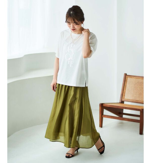 le.coeur blanc「《手洗い可能》キリカエギャザースカート」|スカート|