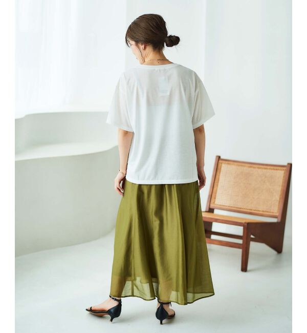 le.coeur blanc「《手洗い可能》キリカエギャザースカート」|スカート|
