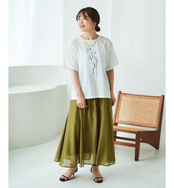 le.coeur blanc「《手洗い可能》キリカエギャザースカート」|スカート|