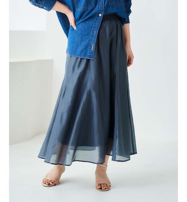 le.coeur blanc「《手洗い可能》キリカエギャザースカート」|スカート|