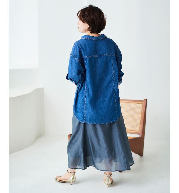 le.coeur blanc「《手洗い可能》キリカエギャザースカート」|スカート|