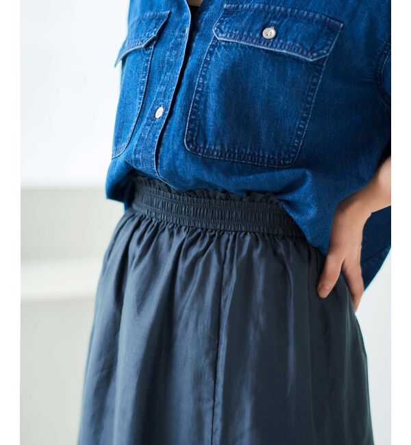 le.coeur blanc「《手洗い可能》キリカエギャザースカート」|スカート|