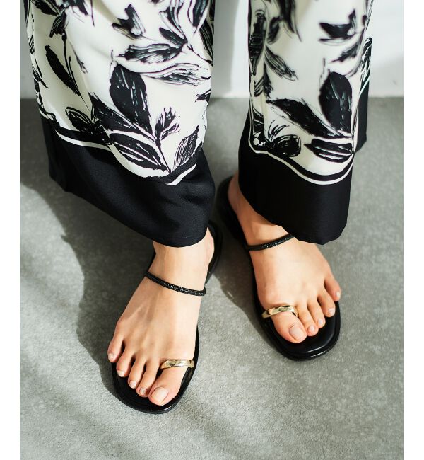  「NICOLASLAINAS別注トングサンダル」|サンダル|ブラック