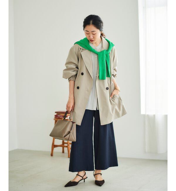  「《手洗い可能》タンブラーブッチャータックワイドパンツ」|その他|