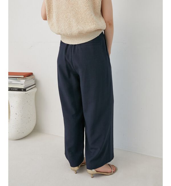  「《手洗い可能》タンブラーブッチャータックワイドパンツ」|その他|