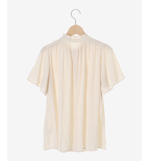  「パウダーサテンシャーリングフレンチブラウス」|シャツ・ブラウス|