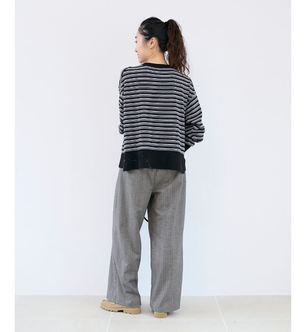  「リングボタンクルーカーディガン」|カーディガン|