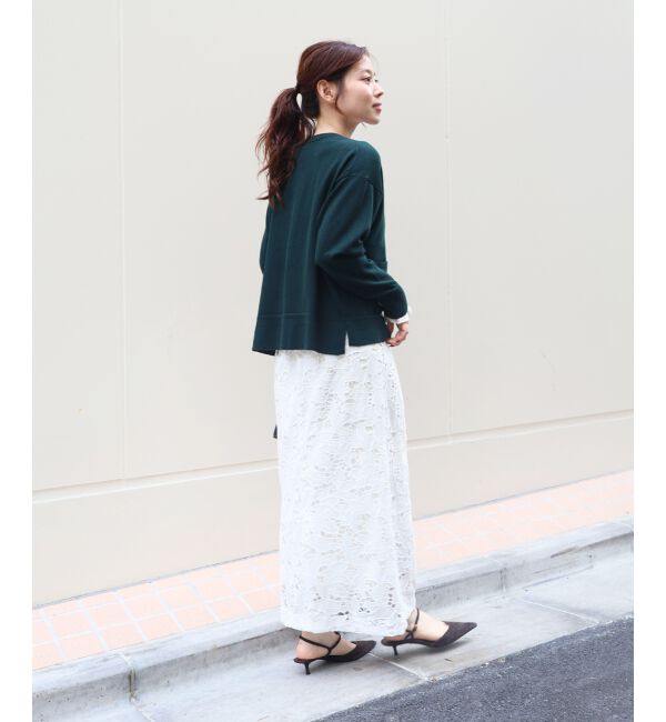  「リングボタンクルーカーディガン」|カーディガン|