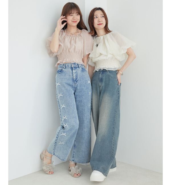 MAJESTICLEGON「前後2wayバルーン袖ブラウス」|シャツ・ブラウス|