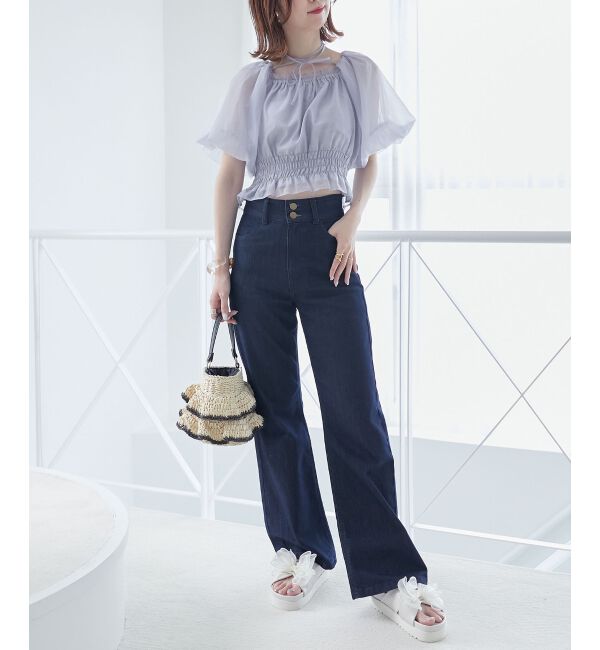 MAJESTICLEGON「前後2wayバルーン袖ブラウス」|シャツ・ブラウス|