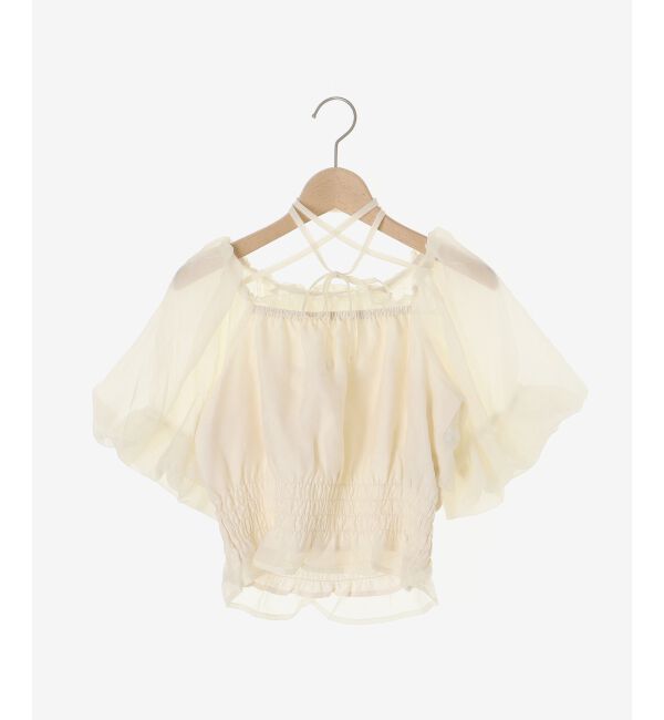 MAJESTICLEGON「前後2wayバルーン袖ブラウス」|シャツ・ブラウス|