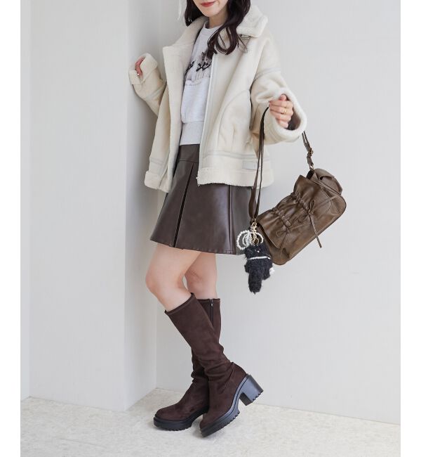 MAJESTICLEGON「盛れるストレッチロングブーツ」|ロングブーツ|