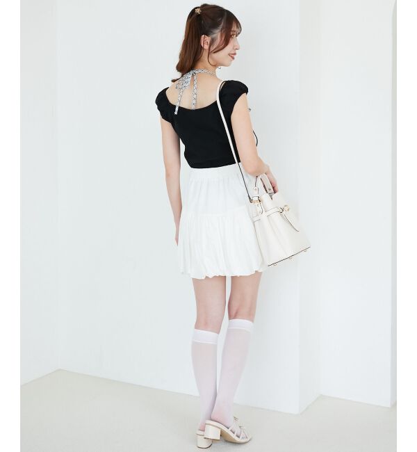  「配色ホルターネックトップス」|Tシャツ・カットソー|