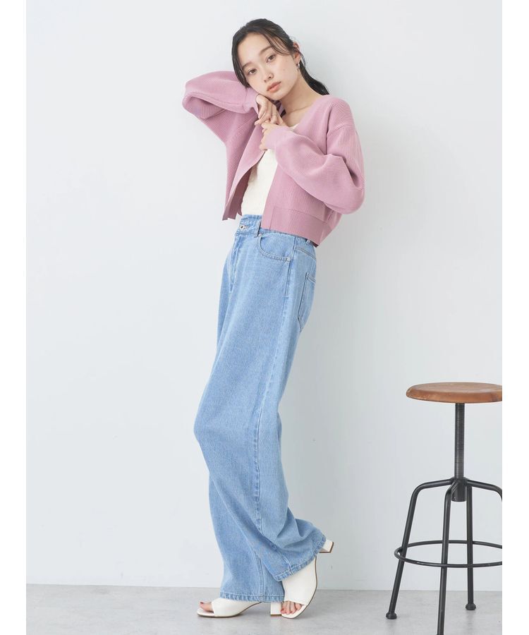 earth music&ecology「バックリボンボレロ」|カーディガン|