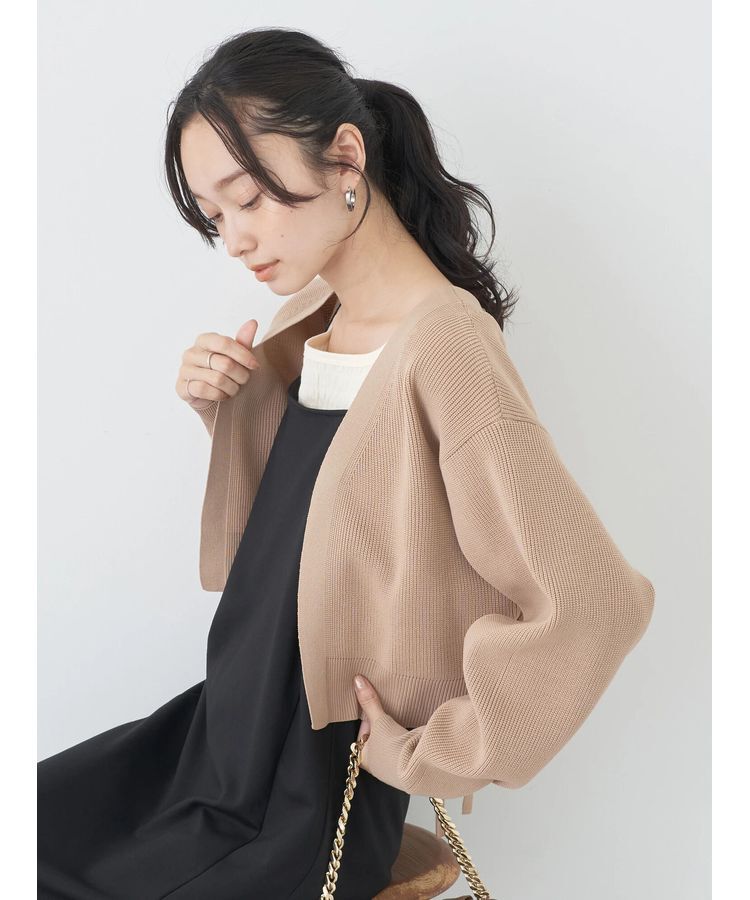 earth music&ecology「バックリボンボレロ」|カーディガン|