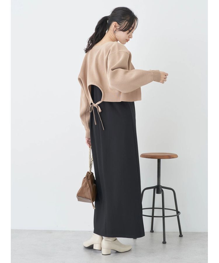 earth music&ecology「バックリボンボレロ」|カーディガン|