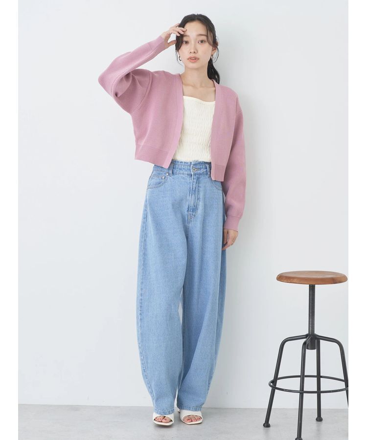 earth music&ecology「バックリボンボレロ」|カーディガン|