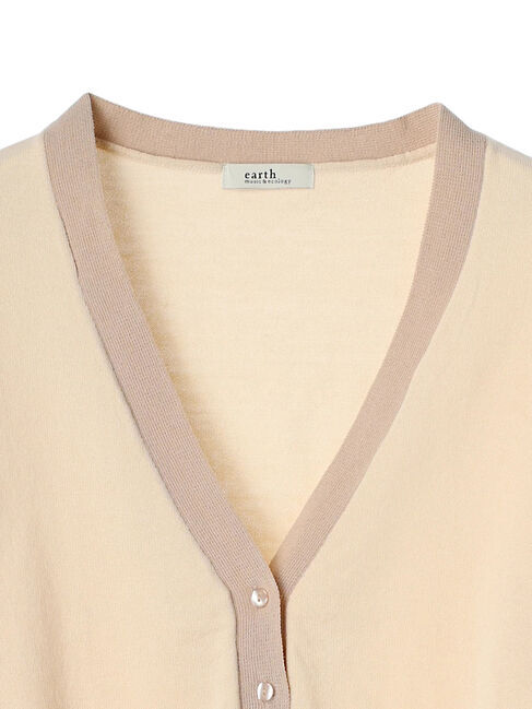 earth music&ecology「配色ラインニットカーディガン」|カーディガン|