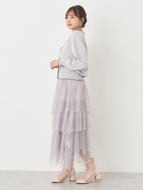 earth music&ecology「配色ラインニットカーディガン」|カーディガン|