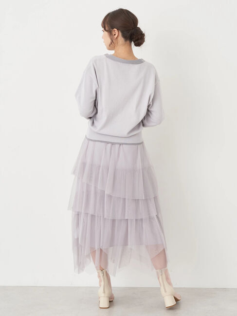 earth music&ecology「配色ラインニットカーディガン」|カーディガン|