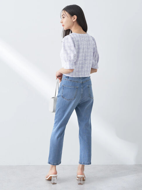 earth music&ecology「SET2点　カットソーツィードアンサンブル」|カーディガン|