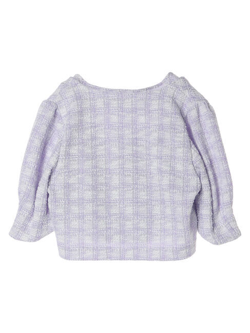 earth music&ecology「SET2点　カットソーツィードアンサンブル」|カーディガン|