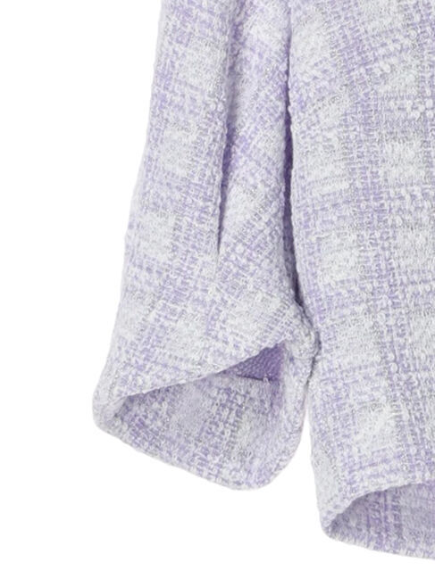 earth music&ecology「SET2点　カットソーツィードアンサンブル」|カーディガン|