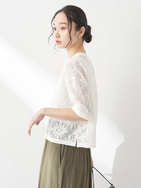 earth music&ecology「レースプルオーバー」|Tシャツ・カットソー|