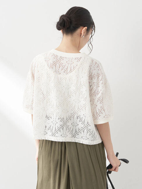 earth music&ecology「レースプルオーバー」|Tシャツ・カットソー|