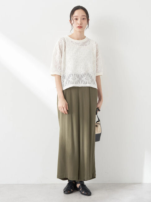 earth music&ecology「レースプルオーバー」|Tシャツ・カットソー|