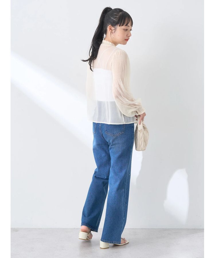 earth music&ecology「マジョリカプリーツシアープルオーバー」|Tシャツ・カットソー|