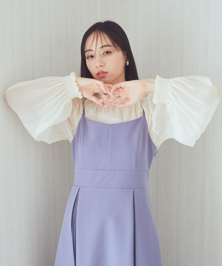 earth music&ecology「マジョリカプリーツシアープルオーバー」|Tシャツ・カットソー|