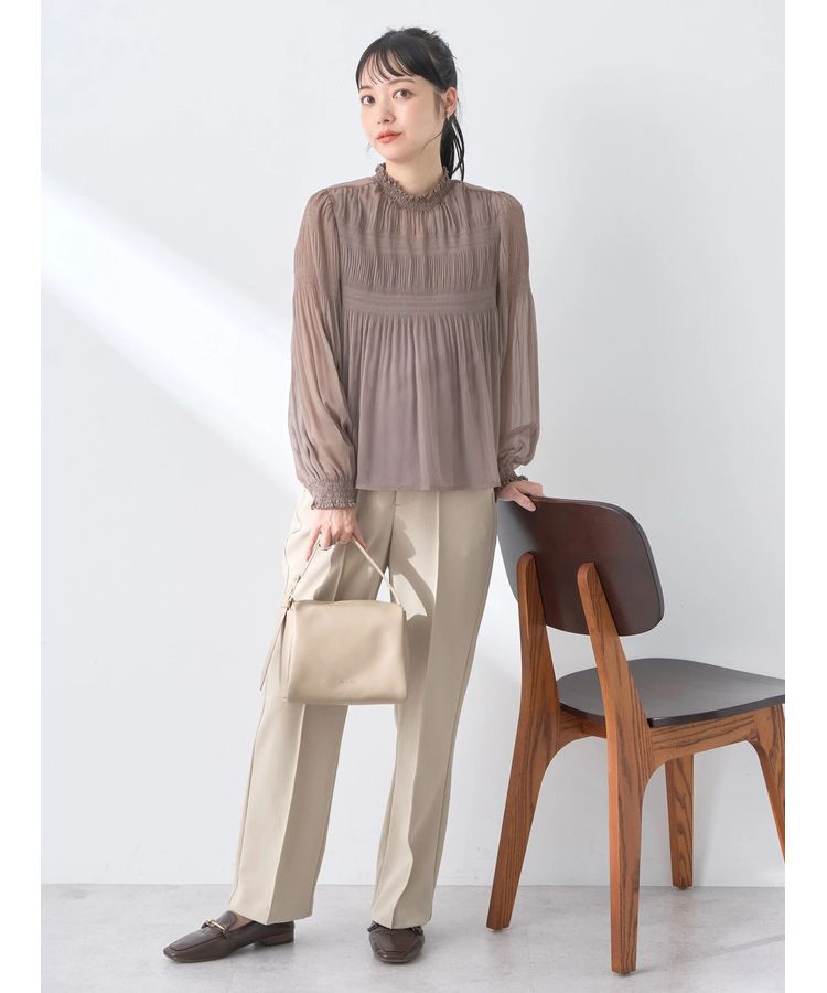 earth music&ecology「マジョリカプリーツシアープルオーバー」|Tシャツ・カットソー|