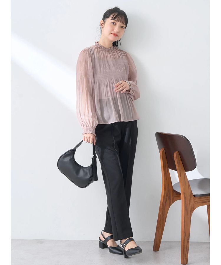 earth music&ecology「マジョリカプリーツシアープルオーバー」|Tシャツ・カットソー|