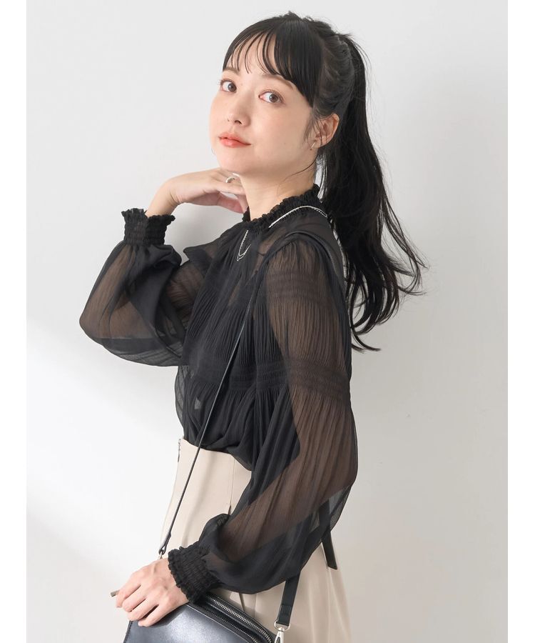 earth music&ecology「マジョリカプリーツシアープルオーバー」|Tシャツ・カットソー|