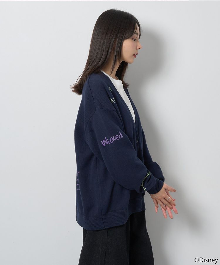 earth music&ecology「Villains　マレフィセント/ニットカーディガン」|カーディガン|