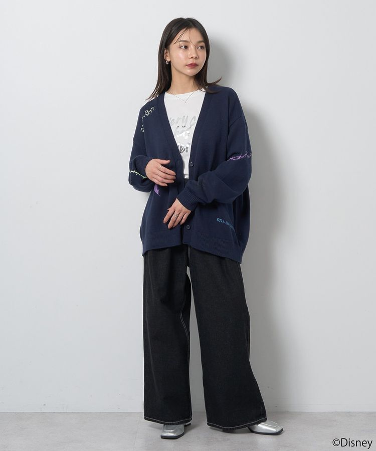 earth music&ecology「Villains　マレフィセント/ニットカーディガン」|カーディガン|