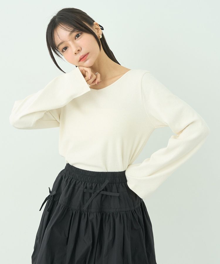 earth music&ecology「2WAYネックリブプルオーバー」|Tシャツ・カットソー|