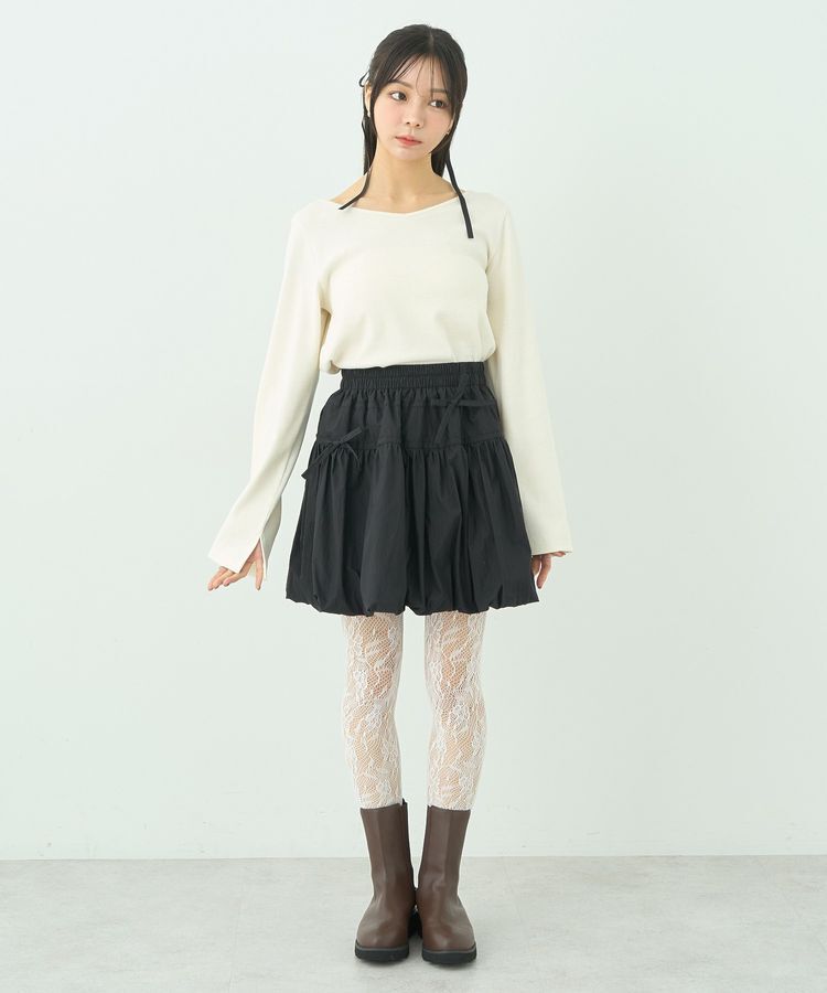 earth music&ecology「2WAYネックリブプルオーバー」|Tシャツ・カットソー|