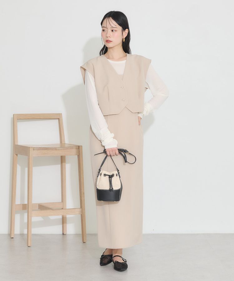 earth music&ecology「SET2点ベスト+キャミドレ」|ワンピース|