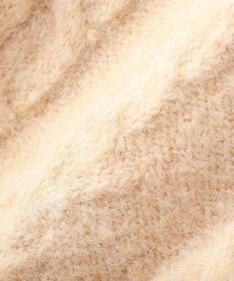 earth music&ecology「モヘヤタッチケーブルニットプルオーバー」|ニット・セーター|