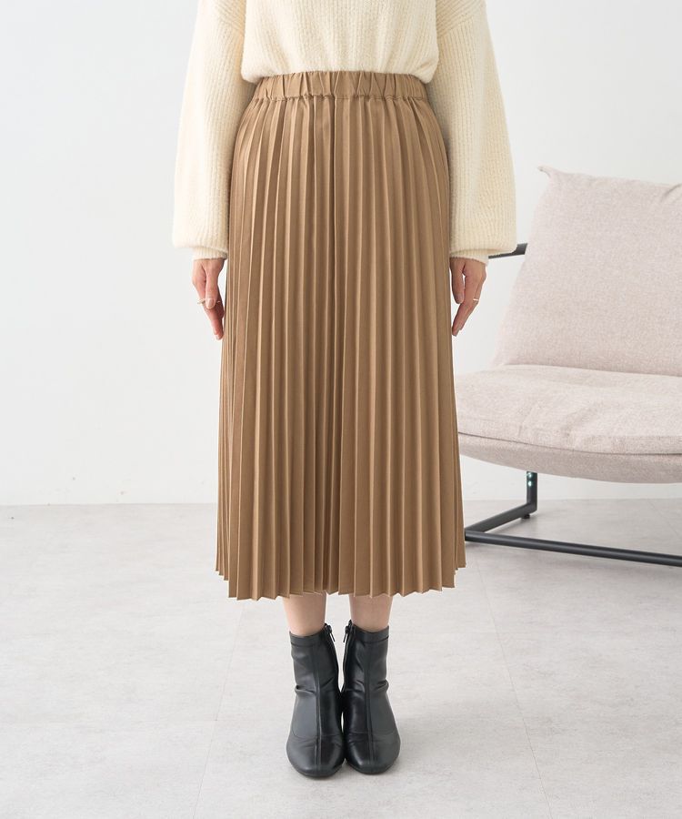 earth music&ecology「プリーツミディスカート」|スカート|