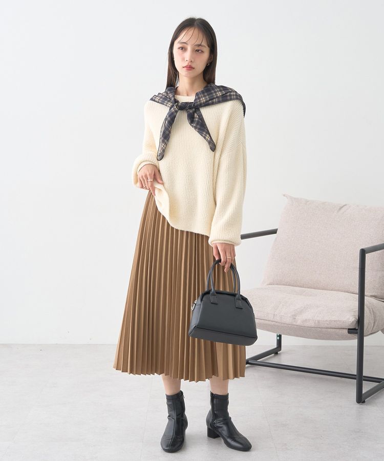 earth music&ecology「プリーツミディスカート」|スカート|