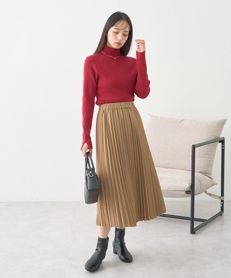 earth music&ecology「プリーツミディスカート」|スカート|