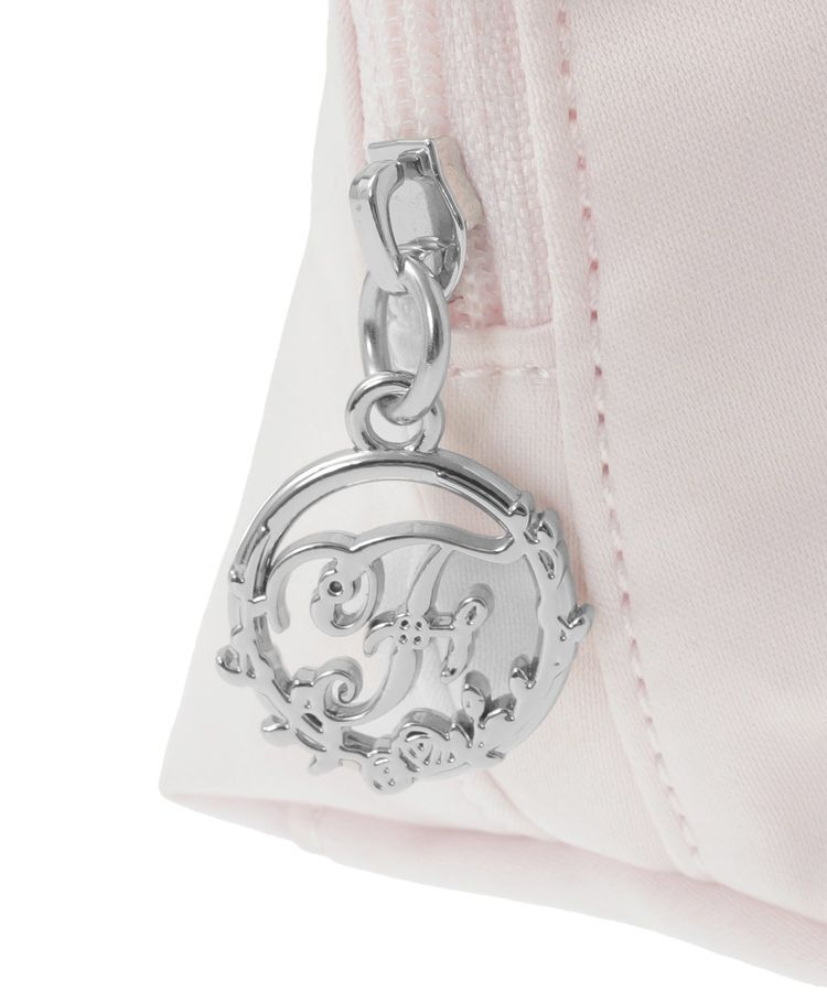 Maison de FLEUR「サテンリボンラウンドポーチ」|ポーチ|