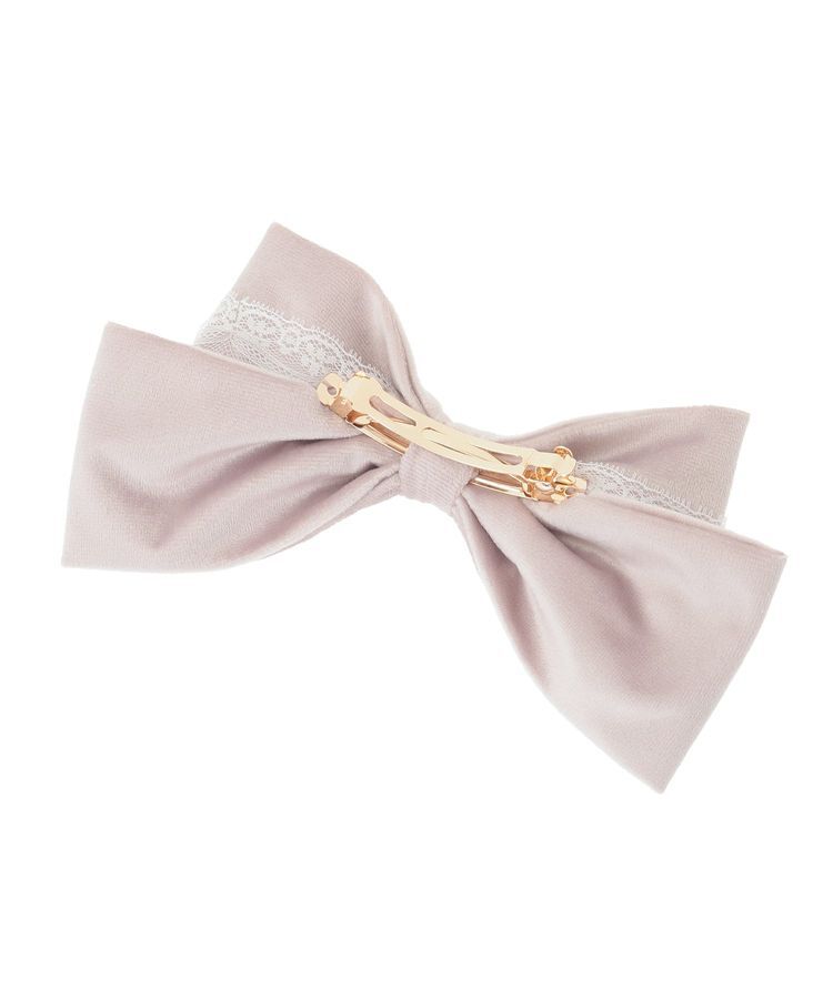 Maison de FLEUR「ベロアレースリボンバレッタ」|その他|