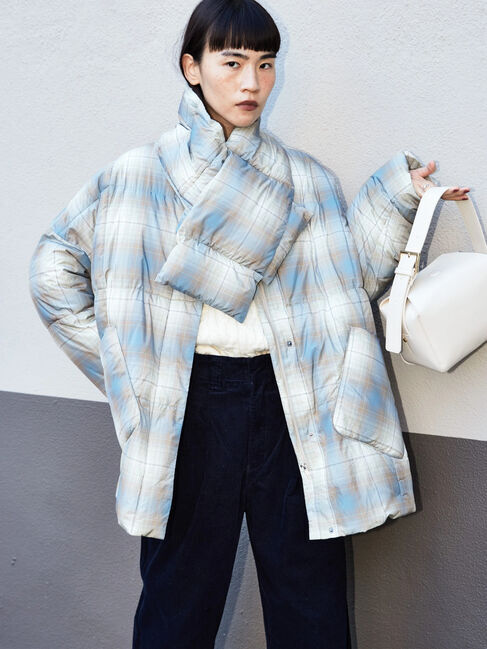  「あったかマフラー付き中綿コート」|その他|