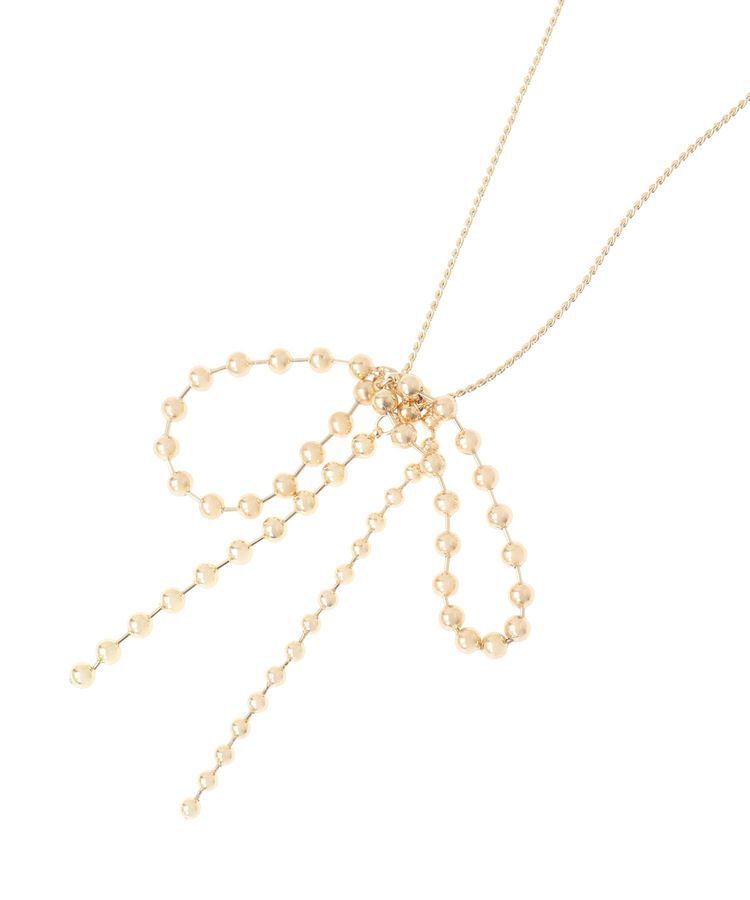 AMERICAN HOLIC「ボールチェーンリボンネックレス」|ネックレス|