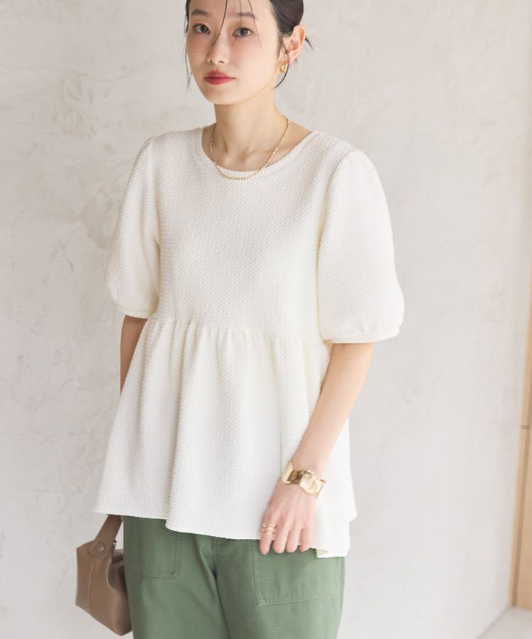 AMERICAN HOLIC「フクレジャガードペプラムプルオーバー」|Tシャツ・カットソー|